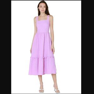 LUCY PARIS SIOBHAN LAVENDER SUNDRESS MIDI